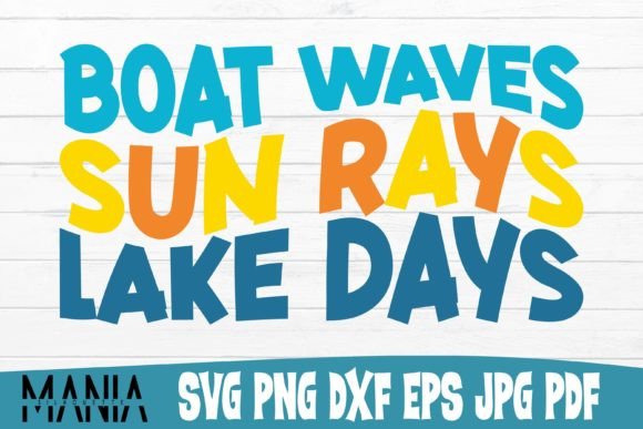 Boat Waves Sun Rays Lake Days Svg File: A Creative Resource for Designers and Enthusiasts
