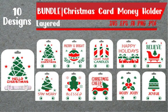 BUNDLE Christmas Card Money Holder Layer: A Creative Solution for Modern Gifting
