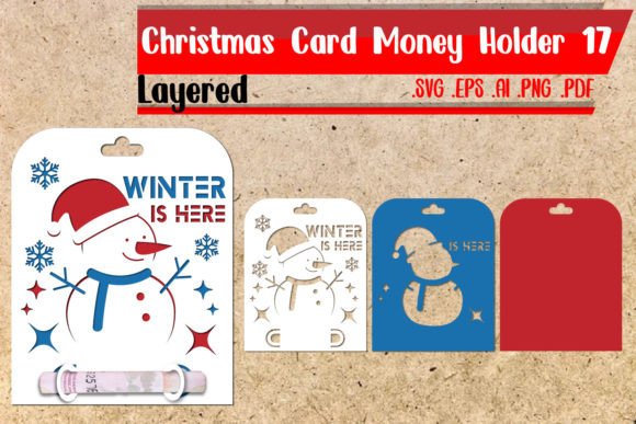 Christmas Card Money Holder Layered 17
