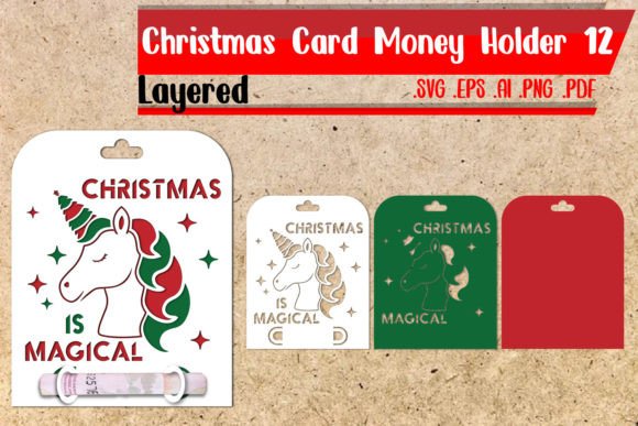 Christmas Unicorn Money Holder Layered: A Creative and Practical Holiday Design
