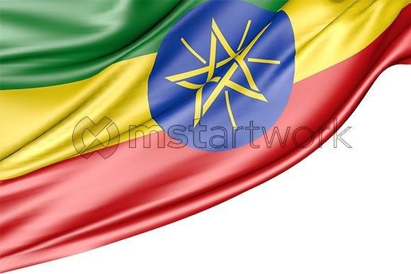 Ethiopia Flag Isolated on White: A Versatile Design for Modern Use