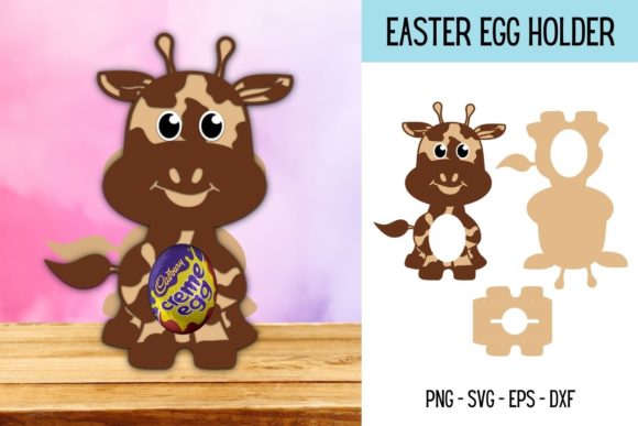Giraffe Egg Holder SVG: Creative Design Solution