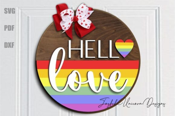 Hello Love Sign SVG LGBT Rainbow Flag: A Digital Cutting Guide for Your Projects