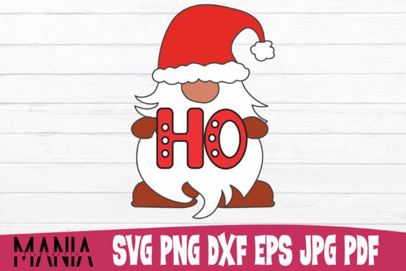 Ho Ho Ho Gnome Svg