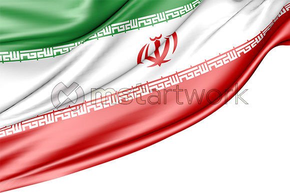 Iran Flag Isolated on White Background: A Versatile Design for Diverse Applications