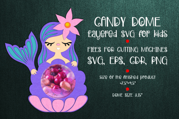 Mermaid Candy Dome Paper Craft Template: A Creative and Practical Choice for Party Favors
