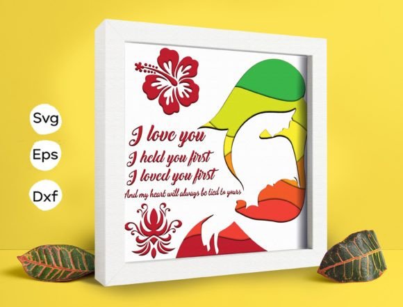 Mother and Child Papercut Light Box