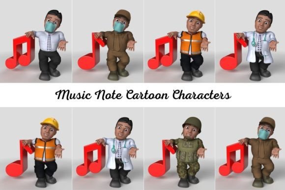 Music Note Cartoon Characters: A Creative Asset for Modern Design