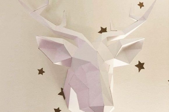 Mystic Deer Head Paper Sculpture: A Strategic Addition to Your Creative Space