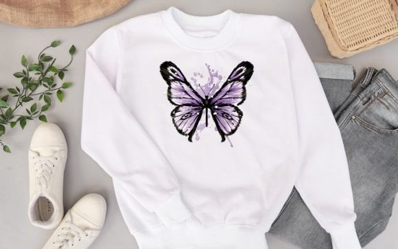 Paper Cut Purple Watercolor Butterfly: A Versatile Digital Design for Creative Projects