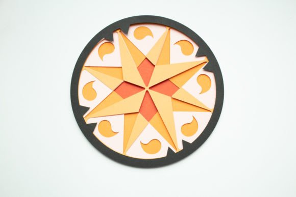 Pennsylvania Dutch Hex Sign - Wind Rose
