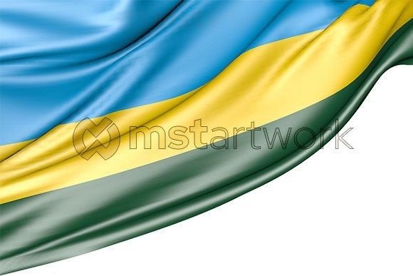 Rwanda Flag Isolated on White Background: A Versatile Design for Multiple Uses