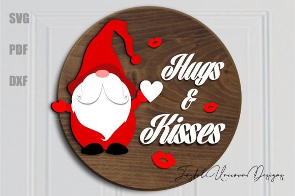Valentine’s Day Gnome Door Hanger SVG: A Unique Digital Design for Creative Projects